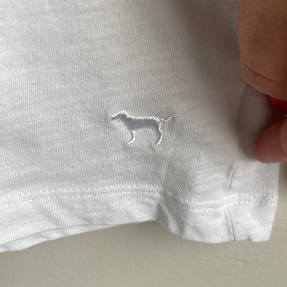 Victoria secret pink white v neck tee small petite - Picture 4 of 8